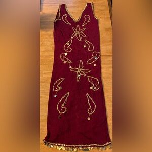 Gorgeous Middle Eastern Belly Dance Beledi Dress Costume Performance Dance EUC